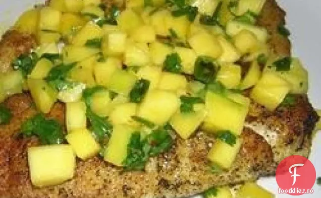 Tilapia curry cu Salsa de Mango