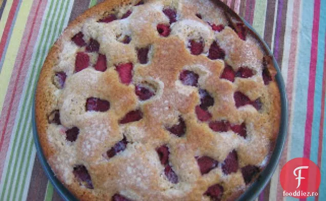 Tort De Zmeură Cu Marsala, Creme Fraiche Și Zmeură