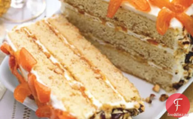 Tort crocant cu alune cu Kumquats cu miere