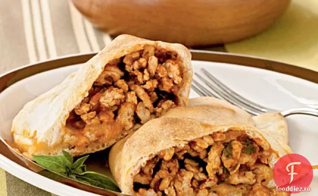 Calzone de pui și busuioc