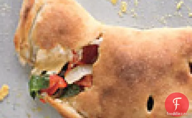 Spanac și calzone de ardei roșu