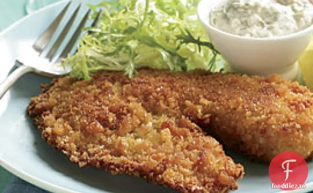 Tilapia Crocantă Cu Pâine Cu Sos Tartar Clasic