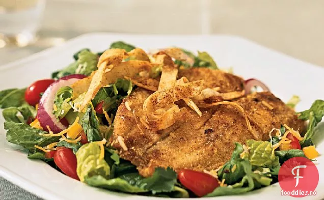 Salată De Tilapia Cu Crustă De Porumb
