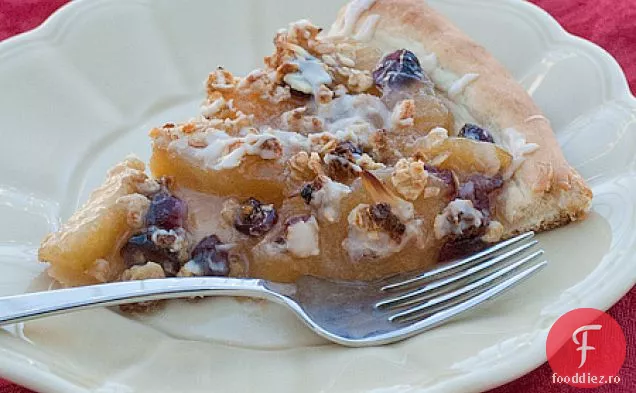 Cran-Pizza Granola cu mere cu burniță de vanilie