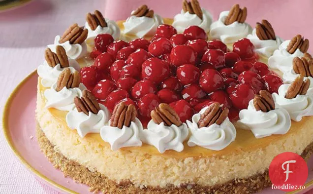 Cheesecake Cu Ciocolată Albă Cu Cireșe Pecan