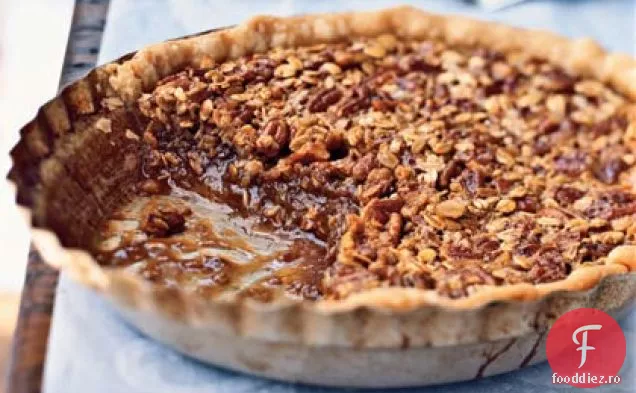 Plăcintă Cu Nuci Pecan Cu Fulgi De Ovăz