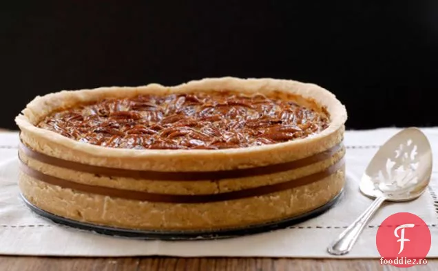 Plăcintă cu pecan Bourbon cu ciocolată