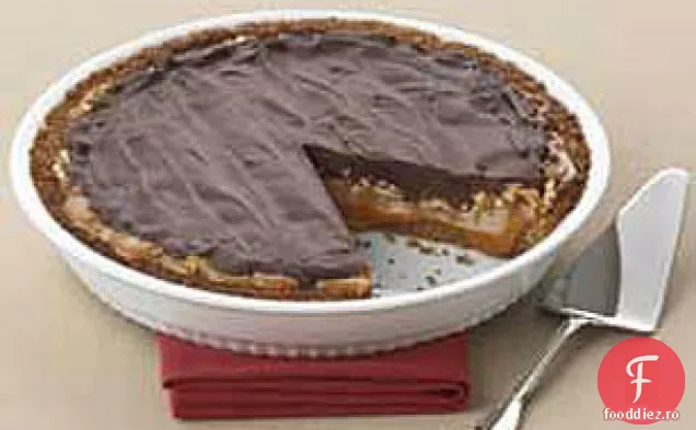 Ultimate Ciocolata Caramel Pecan Plăcintă