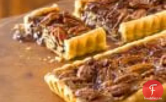 Tarte cu ciocolată-pecan