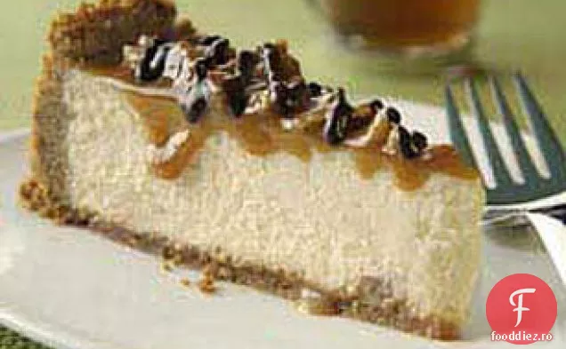 Plăcintă Cu Brânză Pecan Acoperită Cu Caramel