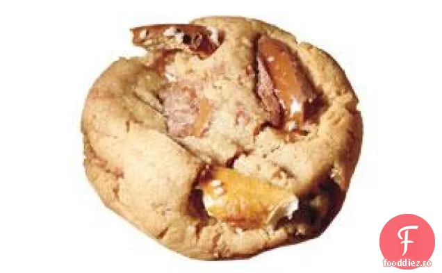 Biscuiți cu unt de arahide Toffee-covrig