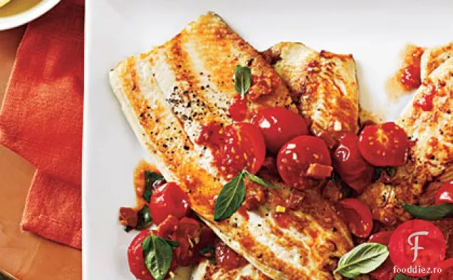 Pastrav la tigaie cu rosii busuioc saut 4