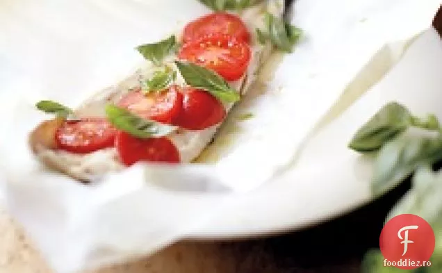 Păstrăv, Roșii Și Busuioc În Pergament