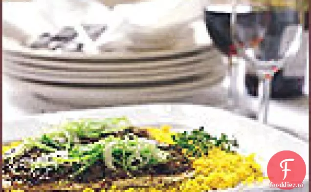 Păstrăv la cuptor cu Pesto de ciuperci Shiitake