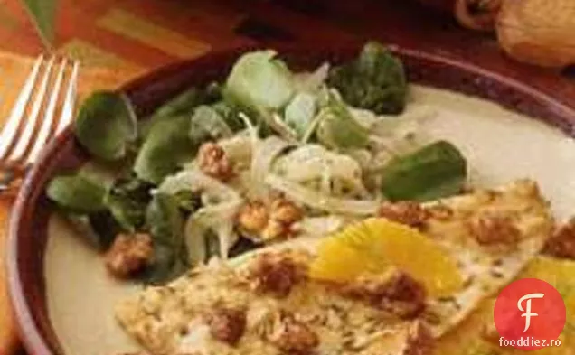 Salată De Păstrăv Cu Nuci Condimentate