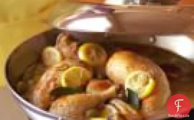 Pui Fiert Cu Lămâie Și Măsline Verzi