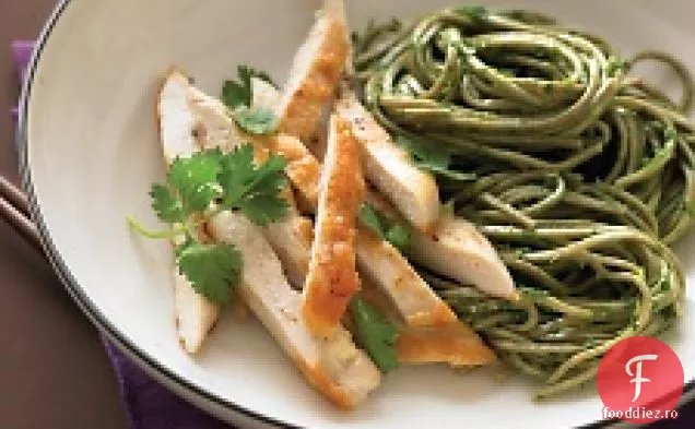 Pui Sotat Cu Soba Cu Ierburi