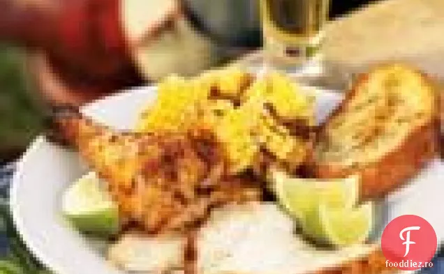Pui Chili-lime cu roți de vagon de porumb