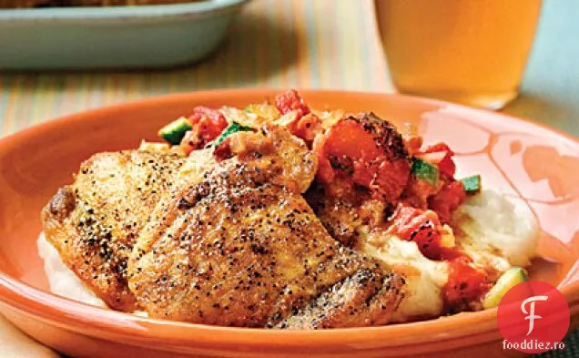 Pulpe De Pui Cu Sos De Roșii Gros