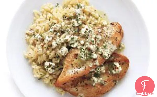 Pui Cu Vinetă De Brânză De Capră