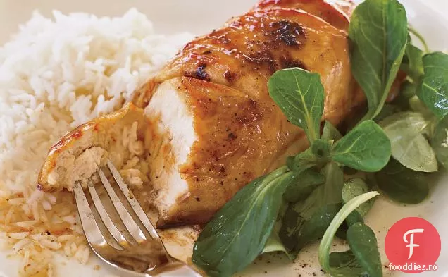Pui glazurat cu miere și condimente