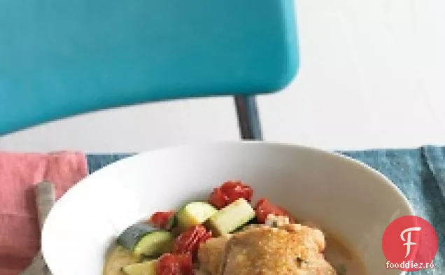 Pui Mediteranean Fiert Cu Mămăligă