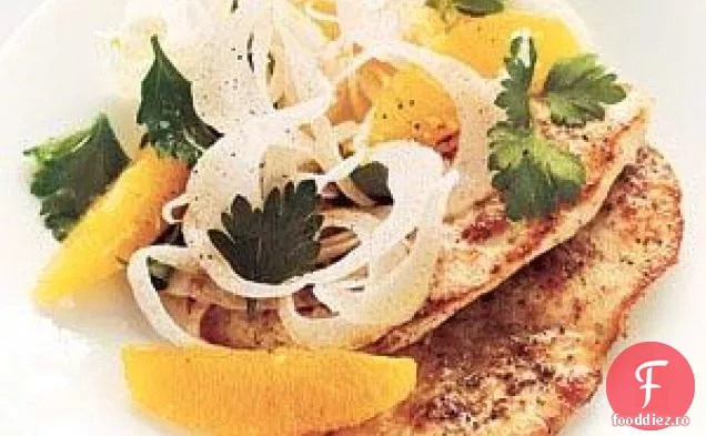Pui cu fenicul-rețetă de salată portocalie
