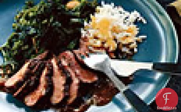 Piept de rață fript cu sos de portocale Chipotle