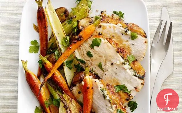 Skillet Curcan Cu Legume Prăjite