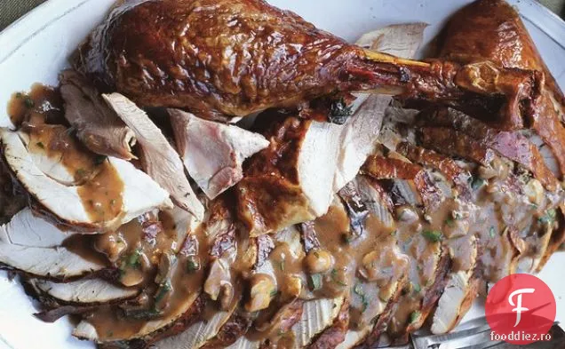 Porcini ciuperci curcan cu sos de ciuperci