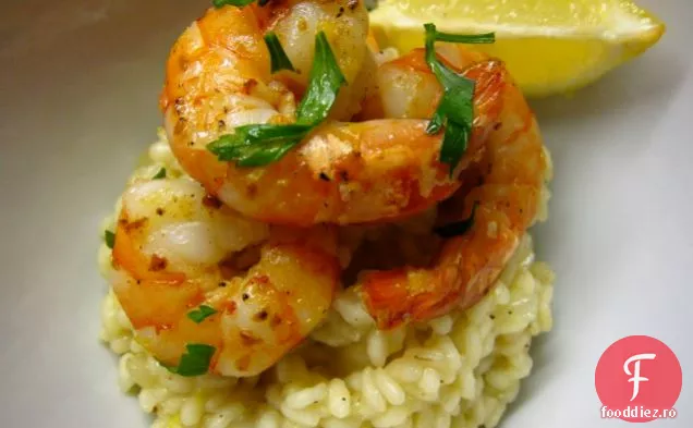 Risotto Delicios De Citrice Cu Creveți Cu Usturoi