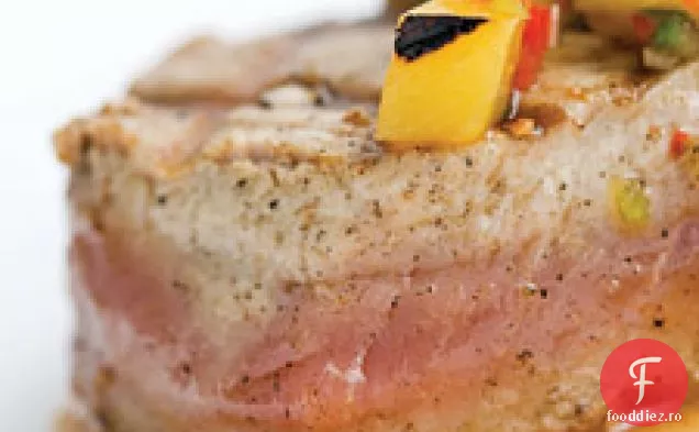 Ton Cu Aripioare Galbene Cu Salsa De Ananas La Grătar