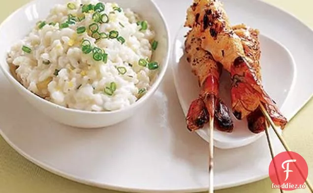 Risotto De Lămâie Cu Creveți La Grătar