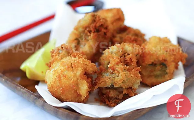 Stridii prăjite cu Panko (Kaki Furai / Kaki Fry)