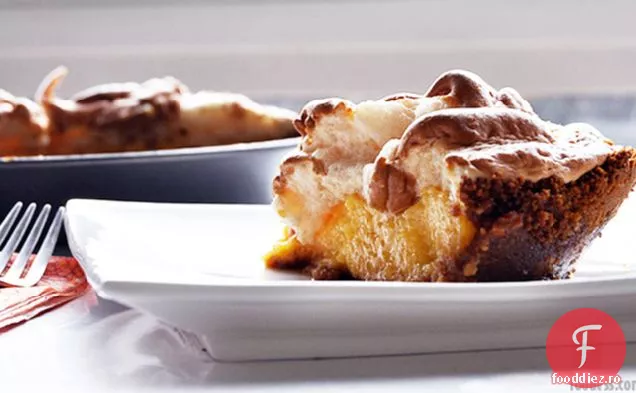 Plăcintă Cremoasă Cu Ananas Cu Bezea De Zahăr Brun