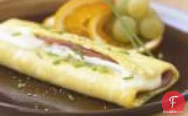 Omletă Rulată Cu Șuncă Și Brie