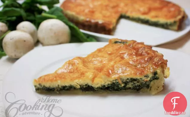 Quiche Cu Spanac Și Ciuperci
