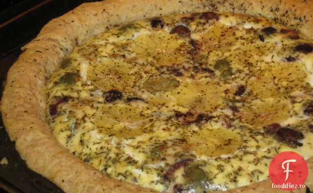 Quiche Cu Ardei De Lămâie Și Măsline