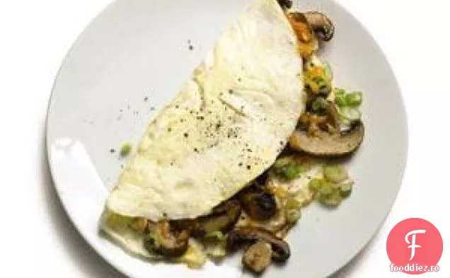 Omletă Cu Ciuperci Și Albuș De Ou