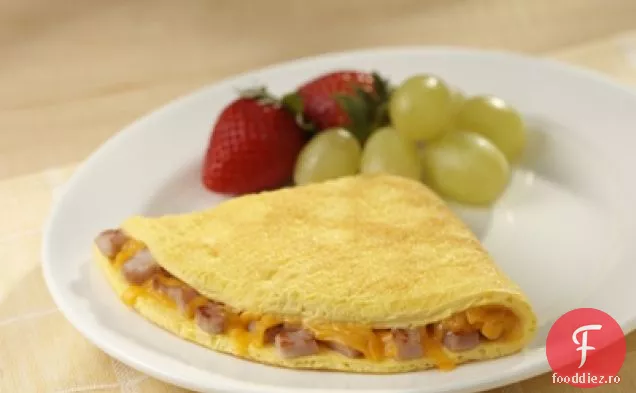 Omletă Canadiană Cu Slănină Și Brânză Cheddar