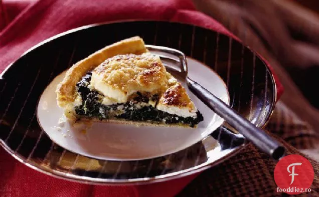 Quiche cu spanac și brânză de capră