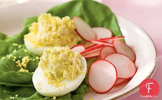 Salată De Crab-Ouă Umplute