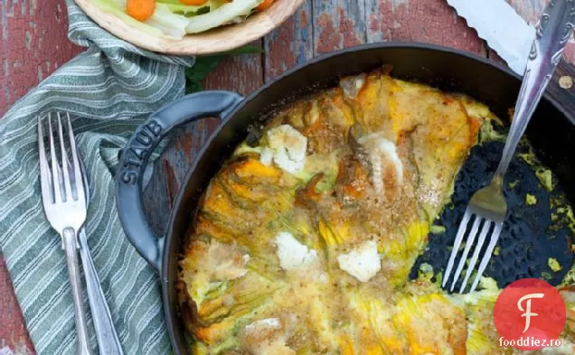 Floare De Dovlecel Gol Și Quiche De Cartofi