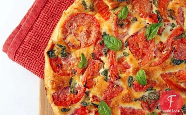 Quiche Cu Busuioc De Roșii