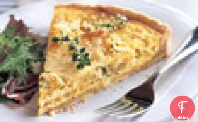 Quiche Galben de dovlecei și Mozzarella cu cimbru proaspăt