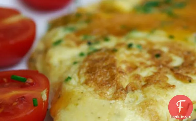 Omletă Cu Cheddar, Arpagic Și Smântână