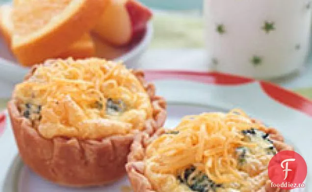 Mini Quiches cu brânză și copaci
