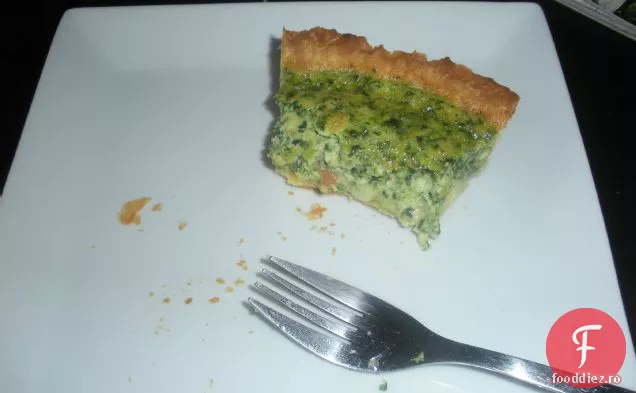 Quiche Cu Ouă Verzi Și Șuncă