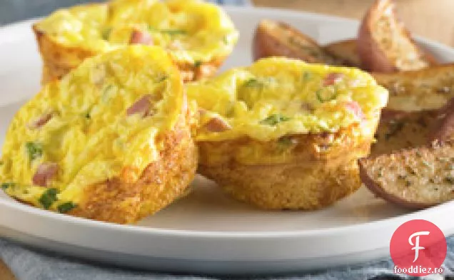 Șuncă Fără Crustă Și Mini Quiches Elvețiene