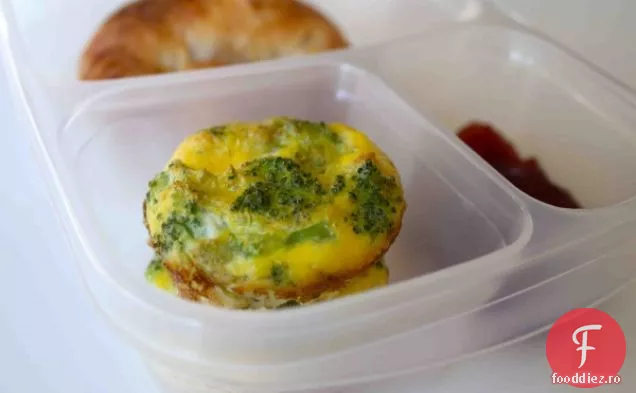 Quiche Fără Crustă Într-O Rețetă De Conserve De Brioșe